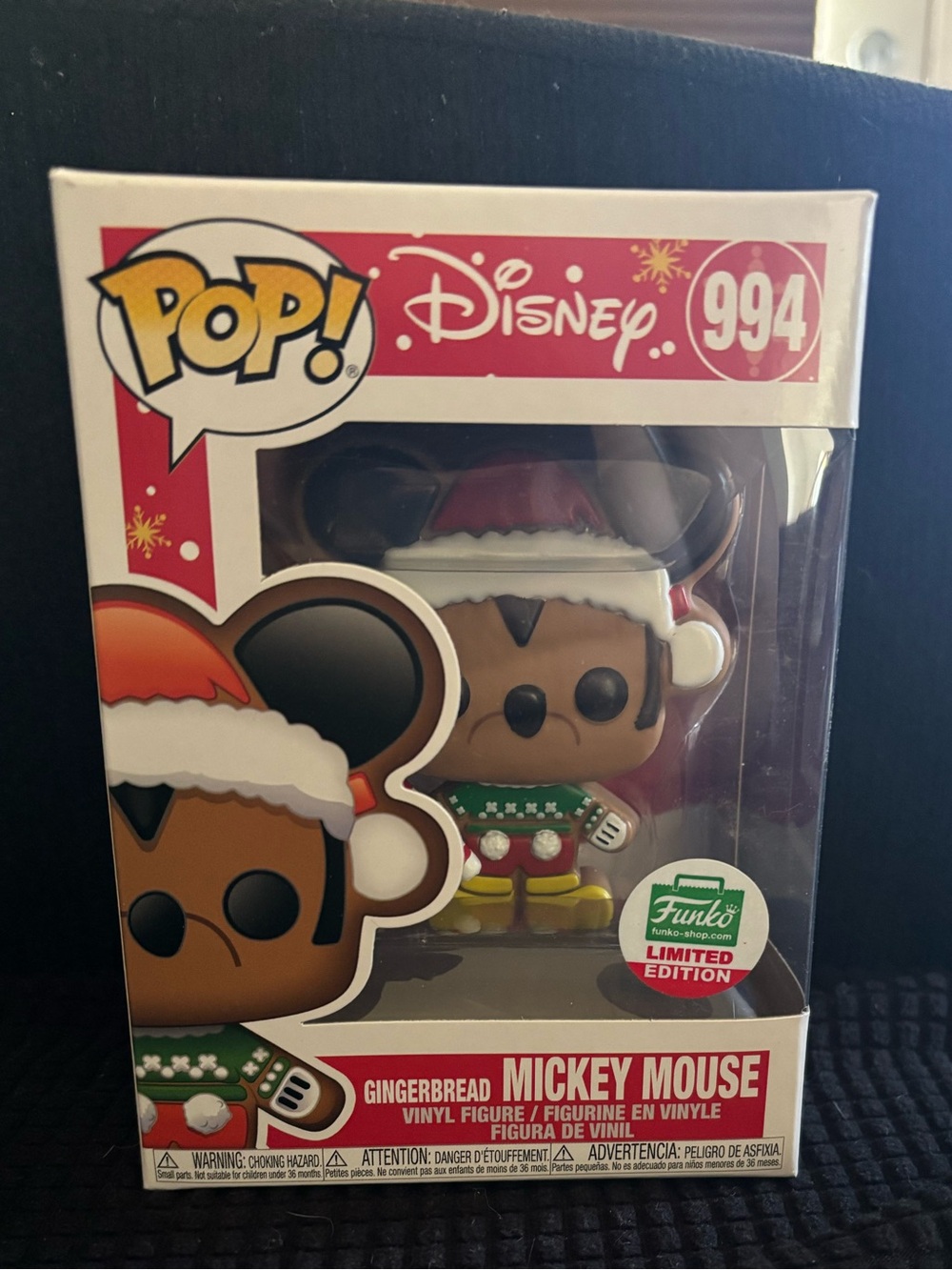 Gingerbread Mickey Mouse holiday exclusive Funko Pop, Disney POP
